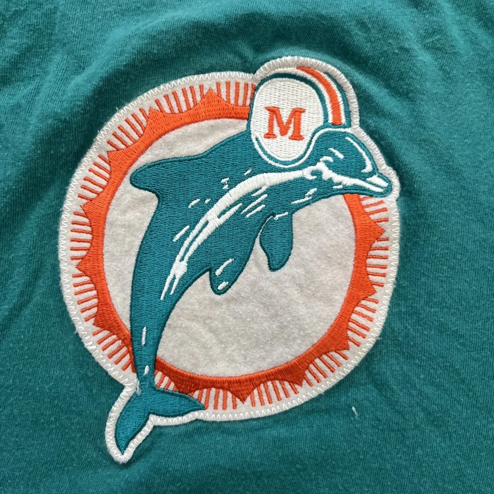 Mitchell & Ness NFL Throwbacks T Shirt Green Orange Short Sleeve Mens XL
